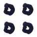 Zac's Alter Ego Navy Blue School Hair Accessories - Headband Scrunchie Elastic etc. Set of 4 Velvet Scrunchies