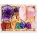 Crystals and Healing Stones Premium Kit in Wooden Box - 7 Chakra Stones Healing Crystals Set, Rose Quartz, Amethyst Cluster, Quartz Points, Chakra Pendulum, 82 Page EBook, 20x6 Guide Poster Gift Ready A Essential Chakra Collection