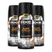 Axe Fine Fragrance Collection Premium Body Spray Black Vanilla with Orange + Sandalwood 3 Count with 72H Odor Protection Aluminum-Free 4 oz Body Deodorant