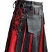 Shop Stylish Scottish Kilt for Men | Fold Rock Design Red Mini Skirt - Comfortable High Waist Streetwear | XXL Available - Buy Online on GoSupps.com