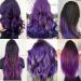 12PCS Colored Purple Hair Extensions - 22 Inch Clip-in Rainbow Hair Extensions for Kids and Women - Blue Hair Extensions - Ideal Gift for Her - Buy Online on GoSupps.com