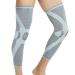 NeoTech Care Leg and Knee Support Sleeve - Bamboo Fiber Knitted Fabric - Elastic & Breathable - Medium Compression - Grey Color - Size S  M  L or XL X-Large (Pack of 1) 1