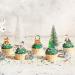Gyufise 300Pcs Edible Christmas Cake Cupcake Decoration Edible Xmas Santa Claus Snowman Socks Cake Decorations Wafer Paper Holiday Cake Topper for Christmas Party Supplies - Buy Online on GoSupps.com