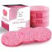 60-Count Compressed Facial Sponges 100% Natural Cosmetic Spa Sponges for Facial Cleansing Exfoliating Mask(Pink)