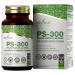 Ezyleaf Phosphatidylserine PS-300 with Choline Bitartrate & Myo-Inositol | 90 High Strength Capsules - 300mg Serving | Phosphatidyl Serine Choline Supplement | Non-GMO & Gluten Free UK ISO Certified
