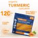 Organic Turmeric Curcumin 1440mg with Black Pepper & Ginger | 120 Vegan Capsules | Soil Association Certified | Vegetarian Society Approved - Buy Online on GoSupps.com