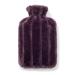 Brevian 2 Litre Large Hot Water Bottle with Soft Luxury Faux Fur Cover UK (Plum Purple Regular) Plum Purple Regular