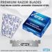 GTEX Razor Men Set - 2 Premium Razors (Yellow & Black) + 100 Blades & Leather Bag - Ultimate Shaving Experience - Buy Online on GoSupps.com