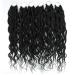 18 Inch Wavy Senegalese Twist Crochet Hair Braids - Synthetic Extension 6 Packs 1B | Curly Twist Braiding Hair with Wavy Ends - Buy Online on GoSupps.com