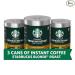 Starbucks Premium Instant Coffee  Starbucks Blonde Roast  100% Arabica  3 Tins (up to 120-cups total)