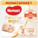 Huggies Newborn Baby diapers size 2 3 to 6 kg for newborns with wetness 210 diapers monthly box monthly pack large pack of size 2 (210 pieces) diapers