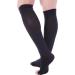 Buy Doc Miller Open Toe Compression Socks 30-40 mmHg - Toeless Medical Grade Support for Men & Women - Large Black Pair | International Shipping - Buy Online on GoSupps.com