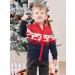Kids Christmas Reindeer Sweater Cardigan | Boys Winter Knit Jumper 18-24 Months Navy Blue - Buy Online on GoSupps.com
