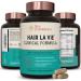 Hair La Vie Clinical Formula Hair Vitamins with Biotin and Saw Palmetto - Healthy Hair and Whole-Body Wellness 90 Count (Pack of 1)