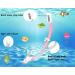 Kids Whale Snorkel Set - Anti-Fog Tempered Glass Mask for Snorkeling, Swimming & Diving - Pink - Buy Online on GoSupps.com