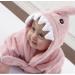 Baby Aspen Pink Baby Shark Hooded Towel - Terry Cotton Spa Robe for Newborns | Let The Fin Begin Baby Beach Towel - Buy Online on GoSupps.com