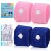 MEIYYJ Travel Sickness Bands Adult Motion Sickness Bands for Kids Cruise Travel Essentials Anti Sickness Wristbands for Pregnancy Women 2 Pairs (Pink Blue) Blue pink