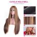 Battnot Women's Brown Slope Synthetic Wig with Wig Cap - Heat-Resistant 24 Inch Natural Costume Party Wig - Buy Online on GoSupps.com