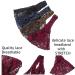 HAIMEIKANG Women Lace Headbands - 4 PCS Wide Floral Lace Headbands for Women - Fashion Hair Scarfs (Navy Blue, Coffee, Wine Red, Black) - Buy Online on GoSupps.com