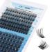 Gemerry Cluster Eyelash Extensions 144pcs Cluster Lashes Individual Lashes C3/C9 D Curl 12-16mm Mix Ribbon Lashes Wide Stem Natural Lashes DIY Lash Extensions GEMERRY Lashes(C3+C09-D-12-16mm) 12-16 mix C3+C9-D
