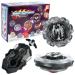 Lufeis Bey Burst Turbo Blade Set 4D Metal Fusion Kampf Kreisel Bey Metal Fusion Blade with launcher Burst starter set gift for Christmas gun toys gift for children