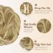BARSDAR Claw Clip Messy Bun Hairpiece - Curly Synthetic Hair Extension in Creamy Blonde/Sandy Highlights - Buy Online on GoSupps.com