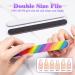 MELLIEX Nail File and Buffer Manicure Kit 12-Pack - Cuticle Trimmer, Nippers, Pusher, Brush, Toe Separator - Nail Care Set for Natural and Acrylic Nails (Multi-Colored) - Buy Online on GoSupps.com