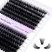 Individual eyelashes Individual eyelashes 3D effect 60p/80p DIY cluster eyelashes d Curl Mix 12-16mm Fluffy single cluster eyelashes eyelash bushes for eyelash extensions at home (60p+80p-07-D mix12-16) RR-12-16mm cluster 3D lash-60d+80d-0.07d