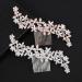 Elegant Rhinestone Bridal Hair Clip - Sparkling Crystal Hairpin for Wedding - Rose Gold Flower Leaf Design - Hair Accessories for Women & Girls - Buy Online on GoSupps.com