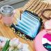 MUOOUM Menstrual Pad Pockets with Zipper - Women's Tampon Organizer (Golden Butterfly Lotus) - 4.7x6.6x6.6 in - Buy Online on GoSupps.com