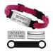 Didog Reflecting cat collar with stainless steel name shield-no noise sliding engraving ID day for kittens cats and small dogs pink/hot pink size XXS XXS: FIT 14-20cm (5.5-8 ") Neck Rose