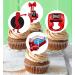 24 x Pre-Cut Boxing 1 Edible Stand up Wafer Paper Cupcake Toppers Cake Decorations Birthday Party Sport Martial Art - Buy Online on GoSupps.com
