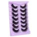 ALPHONSE 20mm 3D Wispy Mink Lashes Pack - D Curl Long Thick Dramatic False Eyelashes - 7 Pairs - Buy Online on GoSupps.com