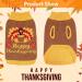 HUMLANJ Thanksgiving Knitted Dog Turtleneck Sweater - Warm Turkey Pullover for Puppy - Leash Hole - Small-Medium Sizes - Buy Online on GoSupps.com