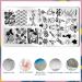 Biutee Nail Art Stamping Plate Set - 15PCS Nail Stamping Kit with Silicone Stamper & Scraper - Flower, Animal, Lace & Holiday Designs - Buy Online on GoSupps.com