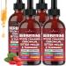 Berberine with Ceylon Cinnamon Supplement Liquid Drops + Bitter Melon Extract Glucomannan Gymnema Chromium Turmeric Panax Ginseng Moringa- 8 OZ 8 Fl. Oz (Pack of 4)