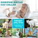 Reflective AirTag Cat Collar with Bell - GPS Tracker for Small Pets - Blue S (23-33cm) - Buy Online on GoSupps.com