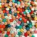 Amaney 1000pcs 4x7mm Round Letter Beads Colorful Acrylic with Gold Letter Alphabet for Jewelry Making Colorful&Gold