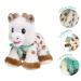 Vulli Sophie The Giraffe Small Sweetie Baby Plush Toy - 14cm, White/Brown/Yellow - Buy Online on GoSupps.com