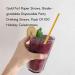 AIDIRui Gold Foil Paper Straws Biodegradable Disposable Party Drinking Straws Pack of 100 Holiday Celebrations - Buy Online on GoSupps.com
