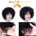 Queentas Real Hair Short Afro Wig for Women | Black Curly Wig with Ponytail | Perfect for Cosplay & Parties - Buy Online on GoSupps.com