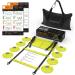MANTRA SPORTS Agility Ladder, Football Training Equipment for Kids & Adults, Football Cones for Football Training, Football Cones Training Set, Coaching Equipment Kit for Goalkeepers, Rugby & Tennis