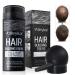 sefudun Natural Hair Building Fibres (BLACK) Hair Fibres Powder Thinning Hair Instantly Fill in 15 Sec |Unisex | 4 Shades- Hair Thickener and Topper Fine Hair
