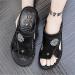 MisFun Bunion Splints Sandals for Men - Non-Slip Flip Flops for Bunion Relief - Comfortable Toe Bone Correction Sandals - Size 6.5, Black - Buy Online on GoSupps.com