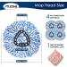 MXZONE 4 Pack Spin Mop Head Replacement for EasyWring RinseClean Mop - Microfiber Blue 4pcs - Buy Online on GoSupps.com