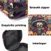 Portable Sugar Skulls & Flowers Sanitary Napkin Storage Bag | Menstruation Pad & Cup Pocket for Teens & Women - Buy Online on GoSupps.com