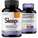 Sandhu's Magnesium Glycinate Lysinate Easy to Swallow 120 Capsules & Sleep 60 Capsules Non-Habit Forming 5-in-1 Sleep Aid Supplement| Supports Restful Sleep Muscle & Heart Health | Made in USA - Buy Online on GoSupps.com