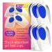 Heel Cups for Heel Pain Relief - Heel Cups for Plantar Fasciitis Women & Men - Gel Heel Cup - Cushion Insert for Shock Absorption - Silicone Heel Cups for Plantar Fasciitis Pain Relief Blue Heel Cups (L)