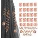 Hair Clip Celtic Alloy Hair Pins | Dreadlock Beads Braid Hair Cuffs Jewelry Accessories for Women Braids Decoration Tosier Rose Gold - Buy Online on GoSupps.com