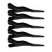 Adonello Sectioning Clips Clip Hair Sectioning Clips 5 Pieces Black Hairdresser